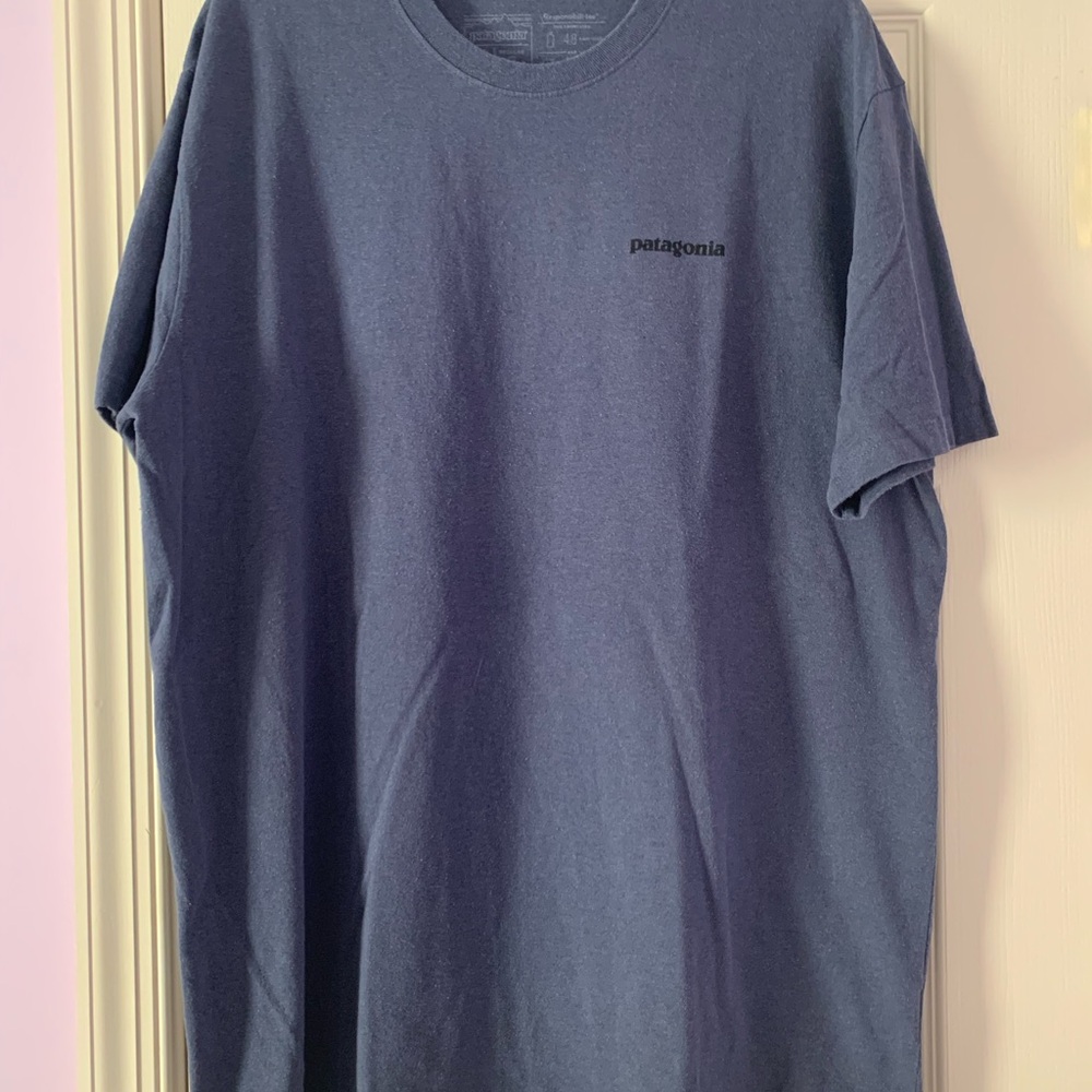 Patagonia Navy Short-Sleeve Logo Tee